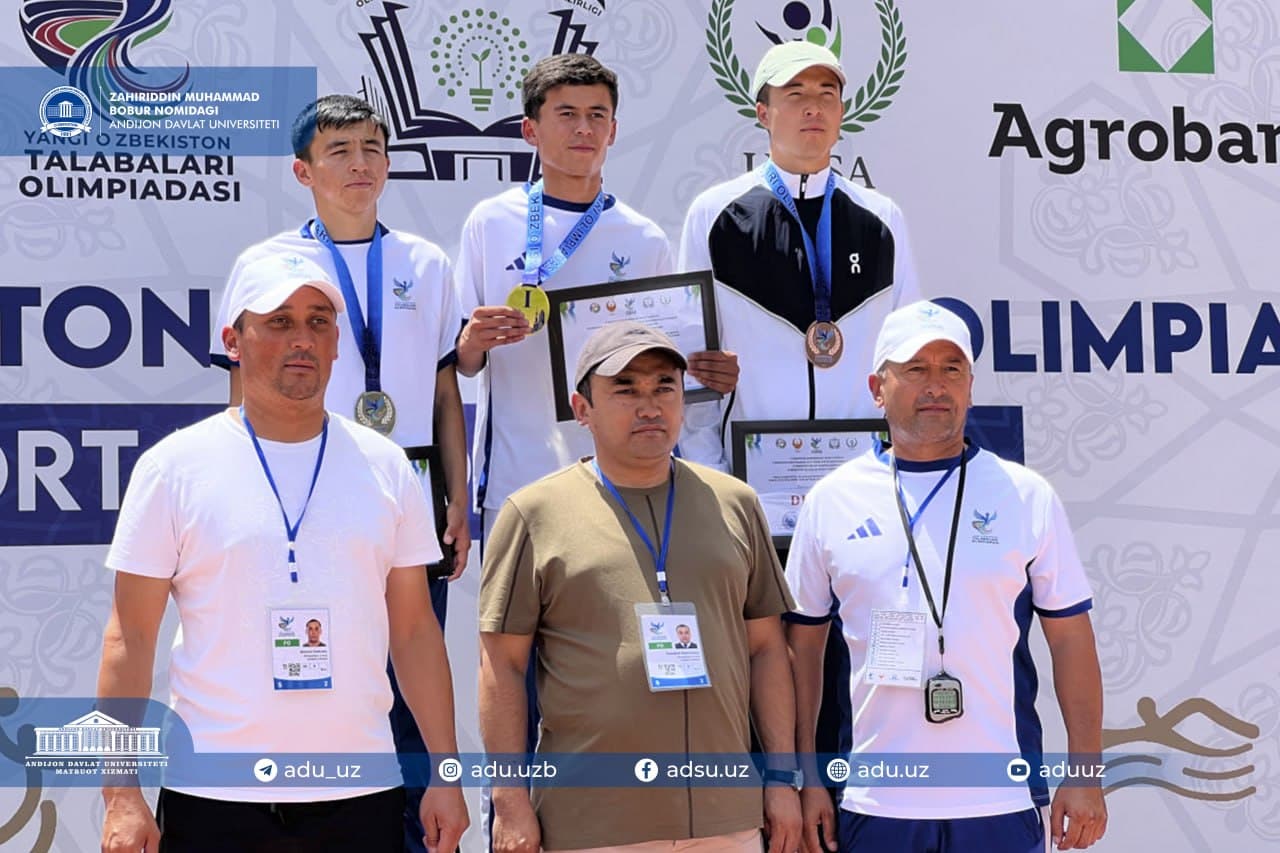 ADU talabalari “Yangi O‘zbekiston talabalari olimpiadasi”da yengil atletika bo‘yicha faxrli o‘rinlarni qo‘lga kiritdi