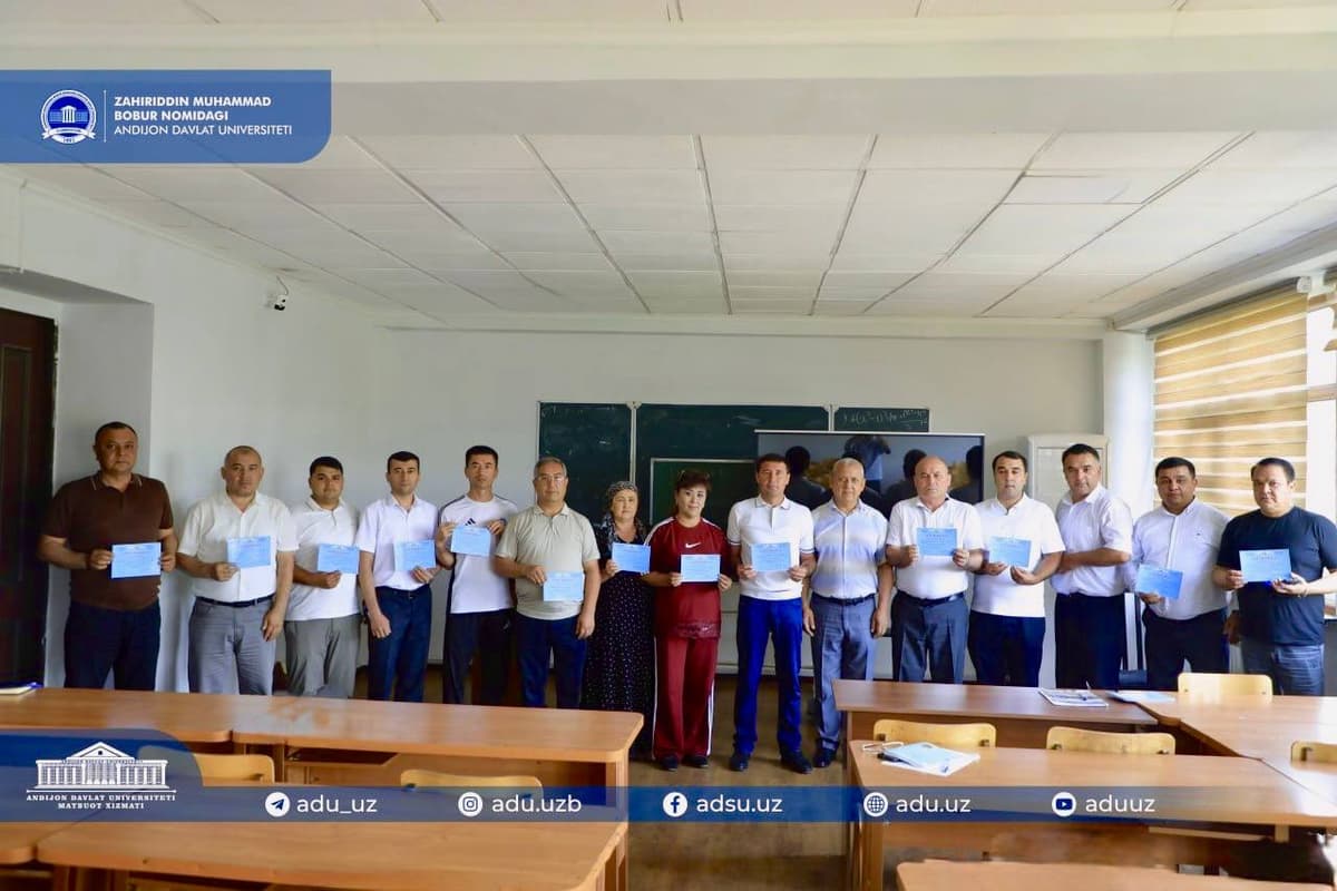 Mehnat muhofazasi bo‘yicha o‘quv kurslari tinglovchilariga sertifikatlar topshirildi