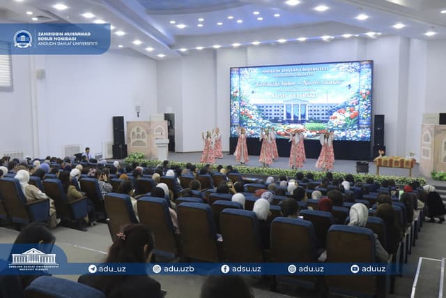 Andijon davlat universitetida “Yurtimizda bahor – Navro‘z shukuhi” nomli tadbir o‘tkazildi