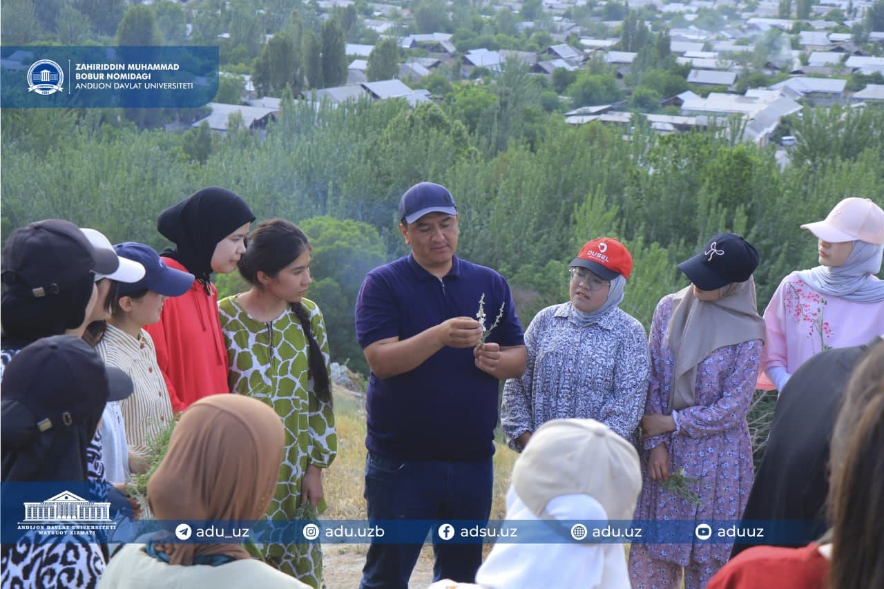 Kimyo va biologiya fakulteti talabalari uchun o‘quv-dala amaliyoti o‘tkazildi