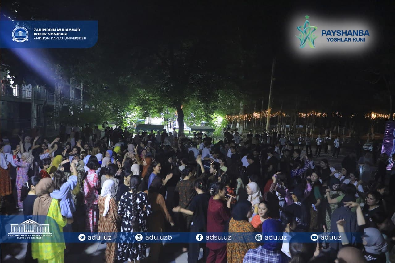 “Yoshlar kuni”: Andijon davlat universitetida musiqa oqshomi o‘tkazildi